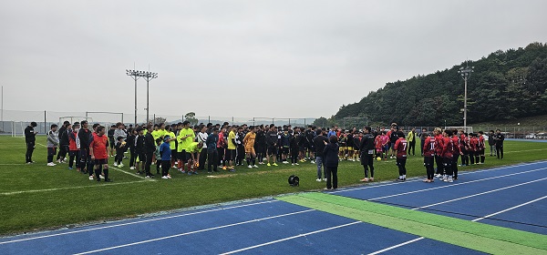 第２回大分インクルウインターカップ開会式の様子