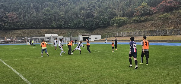 第２回大分インクルウインターカップ予選Ａパートの試合の様子