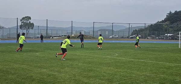 第２回大分インクルウインターカップ予選Ｂパートの試合の様子