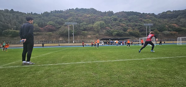 第２回大分インクルウインターカップ予選Ｂパートの試合の様子