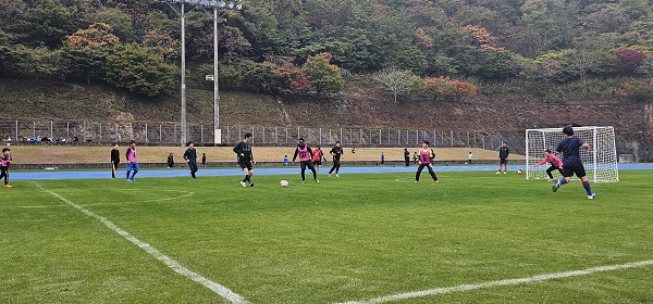 第２回大分インクルウインターカップ予選Ｃパートの試合の様子