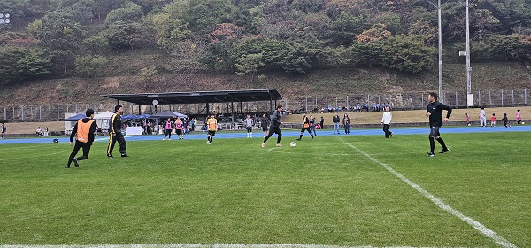 第２回大分インクルウインターカップ予選Ｃパートの試合の様子