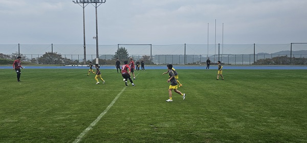 第２回大分インクルウインターカップ予選Ｄパートの試合の様子