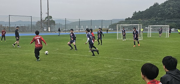 第2回大分インクルウインターカップ予選Dパートの試合の様子