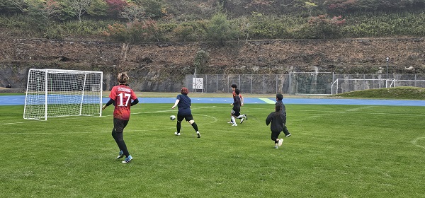 第２回大分インクルウインターカップ予選Ｅパートの試合の様子