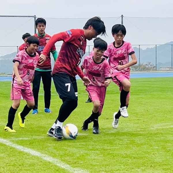 第2回大分インクルウインターカップヴェルスパ大分とのエキシビションマッチの様子