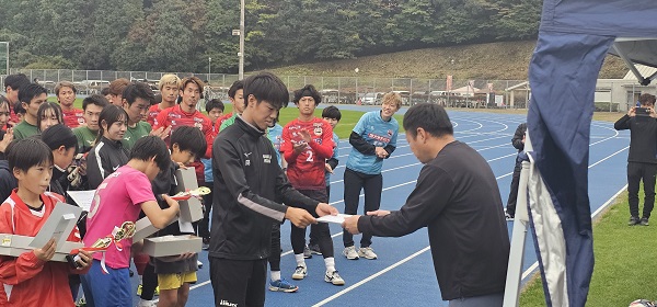 第２回大分インクルウインターカップ表彰式の様子