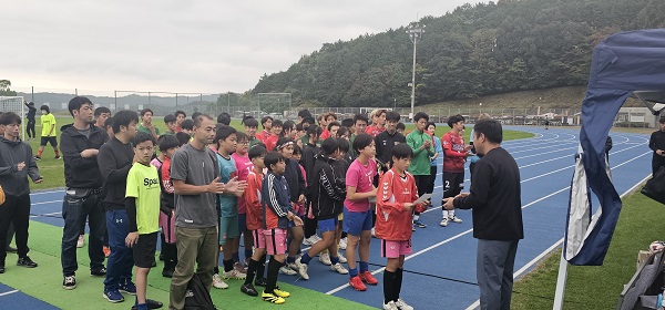 第２回大分インクルウインターカップ表彰式の様子