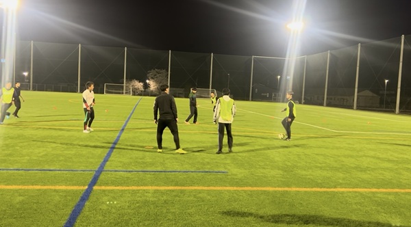 練習試合の様子