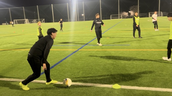 練習試合の様子