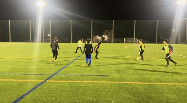 練習試合の様子