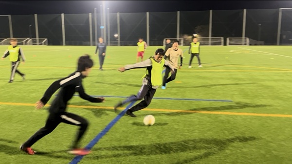 練習試合の様子