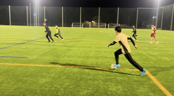 練習試合の様子