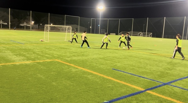 練習試合の様子