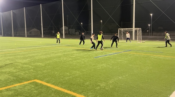 練習試合の様子