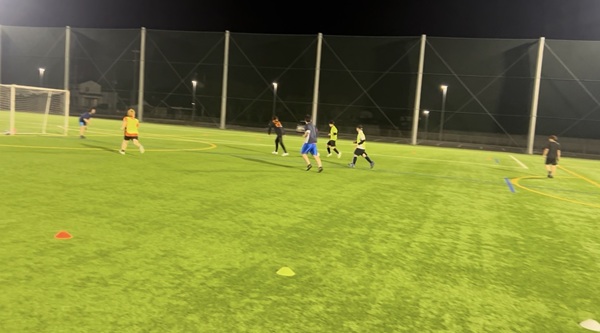 練習試合の様子