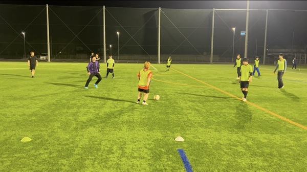 練習試合の様子