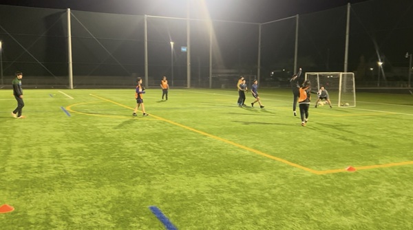 練習試合の様子