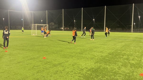 練習試合の様子