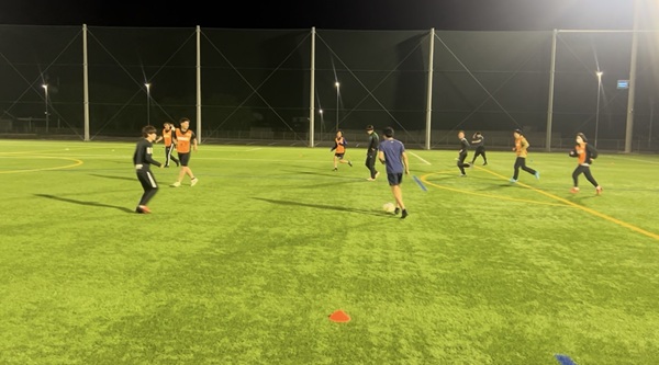 練習試合の様子