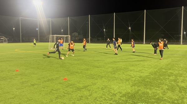 練習試合の様子