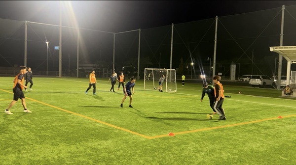 練習試合の様子