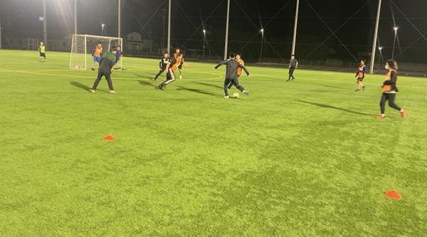 練習試合の様子