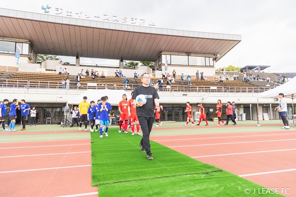 ジェイリースFCエキシビションマッチの様子