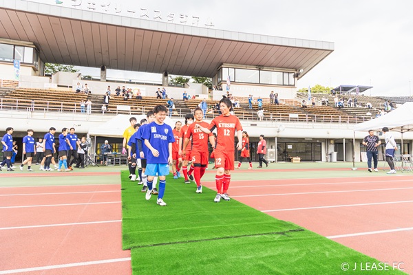 ジェイリースFCエキシビションマッチの様子