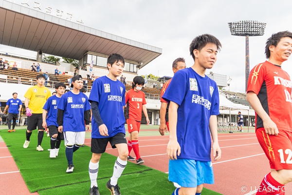 ジェイリースFCエキシビションマッチの様子