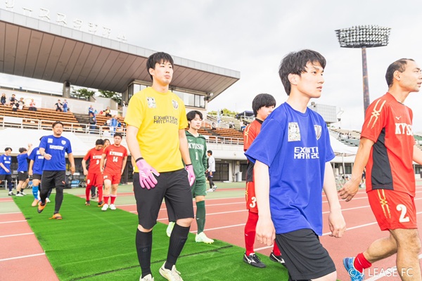 ジェイリースFCエキシビションマッチの様子