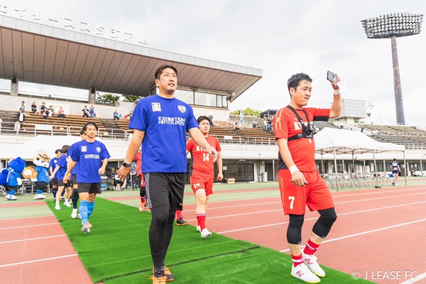 ジェイリースFCエキシビションマッチの様子