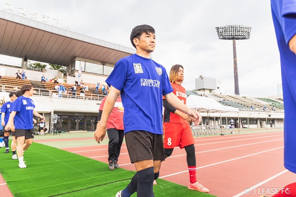 ジェイリースFCエキシビションマッチの様子