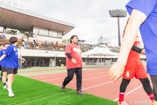 ジェイリースFCエキシビションマッチの様子