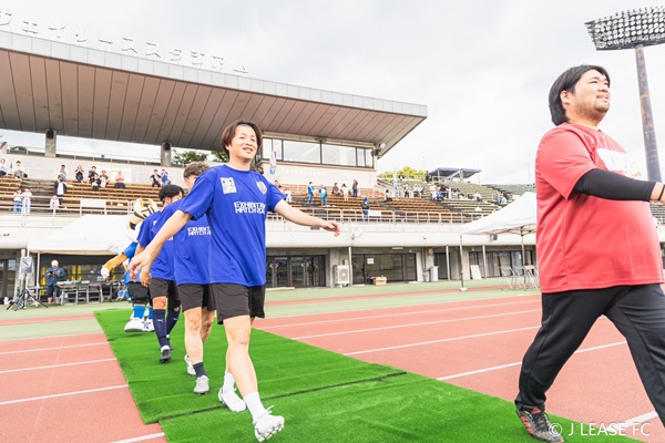 ジェイリースFCエキシビションマッチの様子