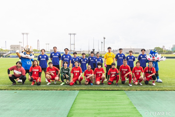 ジェイリースFCエキシビションマッチの様子