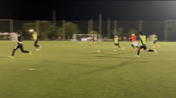 練習試合の様子