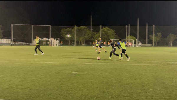 練習試合の様子