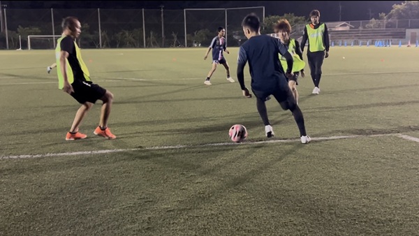 練習試合の様子