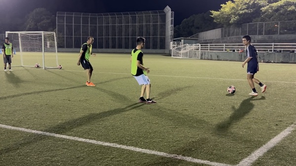 練習試合の様子