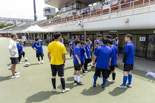ジェイリースFCエキシビションマッチの様子