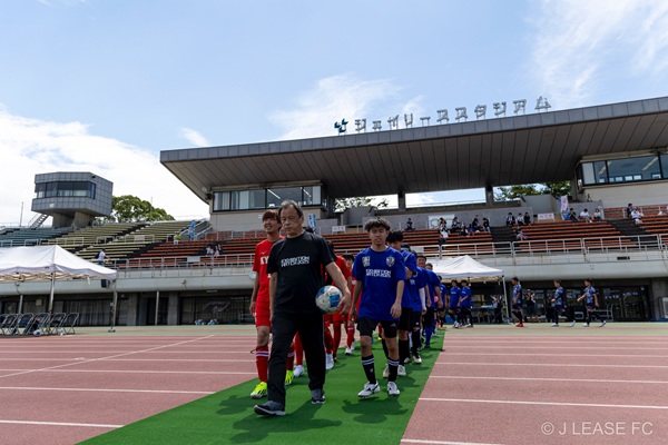 ジェイリースFCエキシビションマッチの様子