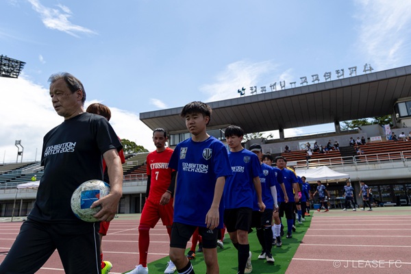 ジェイリースFCエキシビションマッチの様子