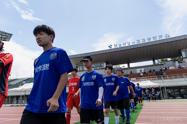 ジェイリースFCエキシビションマッチの様子