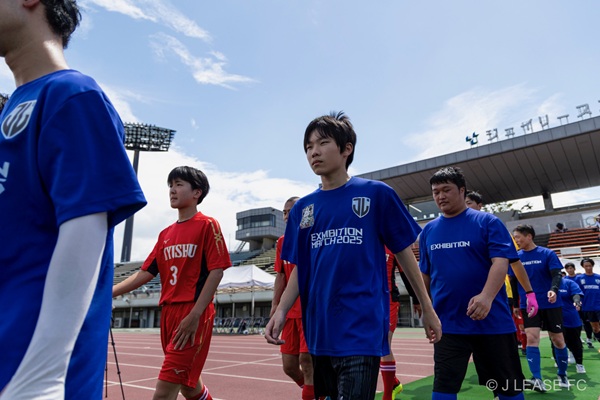 ジェイリースFCエキシビションマッチの様子