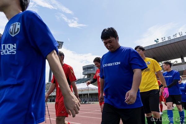 ジェイリースFCエキシビションマッチの様子