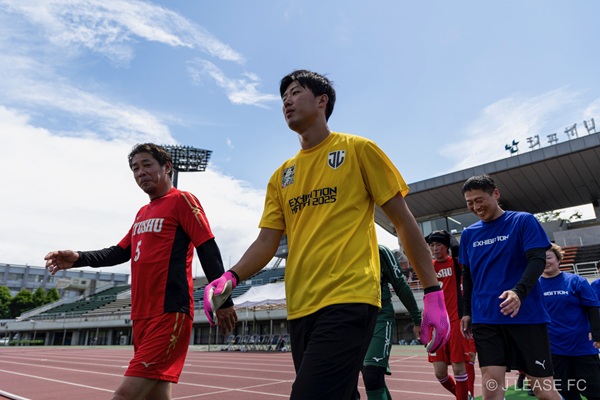 ジェイリースFCエキシビションマッチの様子