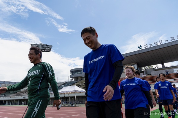 ジェイリースFCエキシビションマッチの様子