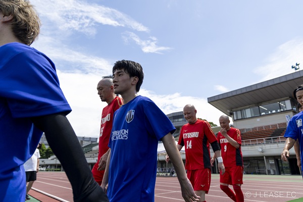 ジェイリースFCエキシビションマッチの様子