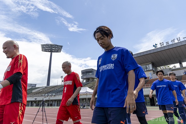 ジェイリースFCエキシビションマッチの様子